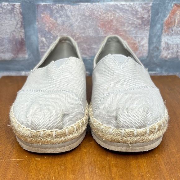 TOMS Light Gray Canvas Slip-Ons - Picture 2 of 9